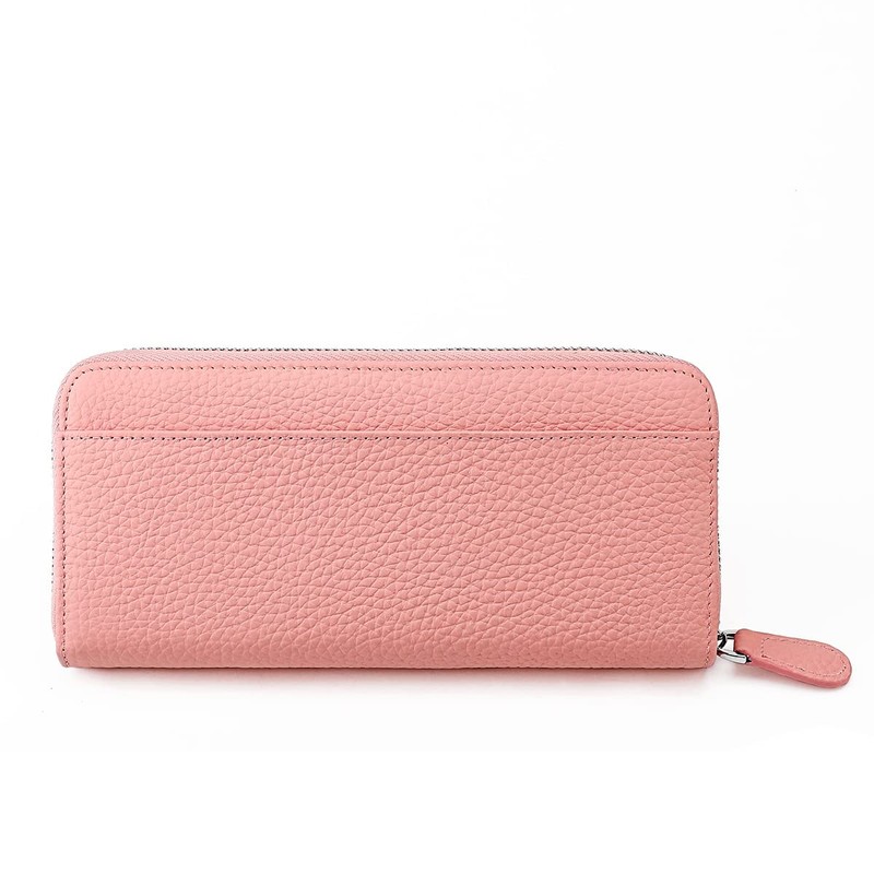 Yocipa Genuine Leather Wallet, Women's, Round Zipper, Long Wallet, Large