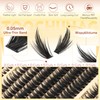 Spiky Manga Lash Clusters 12-20mm Long Eyelash Clusters with Bottom