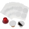 PHMEZLF 100Pcs Aluminum Espresso Lids Foil Sticker Seals for Reusable