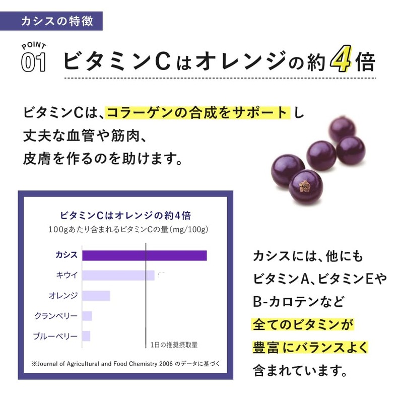 ViBERi (ヴァイベリー) 有機JAS カシスパウダー (カシス100%)180g オーガニック