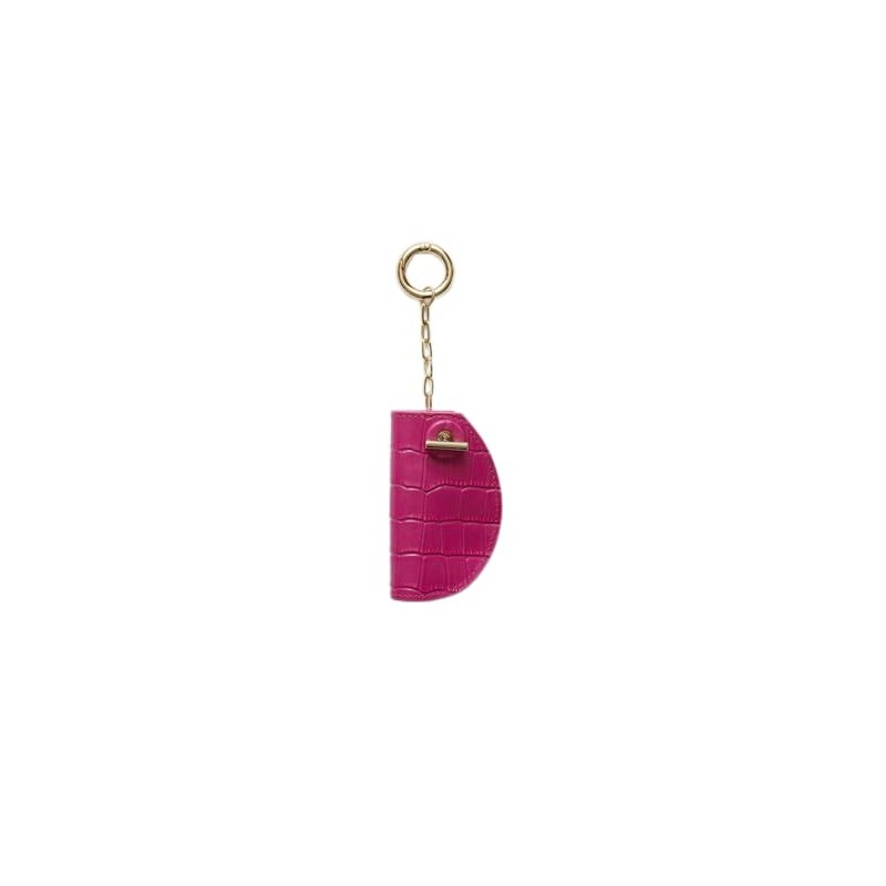Hazel Key Holder, Key Case, Smart Key, Croco Embossed Mantel,