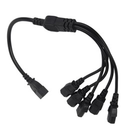 UPS PDU C14 to 5 X C13 Power Adapter Cable Male to Female 10A  Y Splitter Power Adapter Cable 1.6ft
