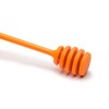 Jarware Honey Dipper Lid for Regular Mouth Mason Jars, Orange,