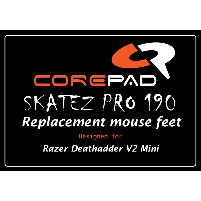 COREPAD Skatez PRO 190 Replacement Mouse Feet for Razer Deathadder