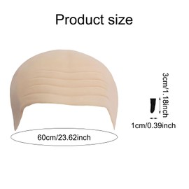 AWAVM Cosplay Accessories, Cosplay Set, Bald Scalp, Cool Sun Eyes, Small Piece Of Black Fake Beard, Men's Party Costume