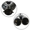ZYHW Dual Exhaust Tip 2.4 inch Inlet, Universal Car Exhaust