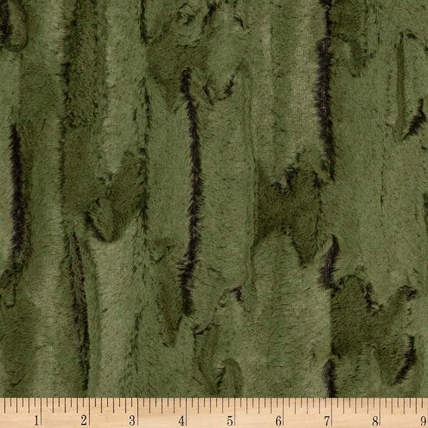 Shannon Minky Luxe Cuddle Forest Fox Loden, Fabric by the