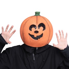 Monisorly - Máscara de calabaza de miedo para Halloween son accesorios de fiesta adecuados tanto para adultos como para niños. Las máscaras de calabaza de látex son regalos de Halloween