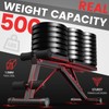 PASYOU Adjustable Weight Bench Full Body Workout Multi-Purpose Foldable Incline