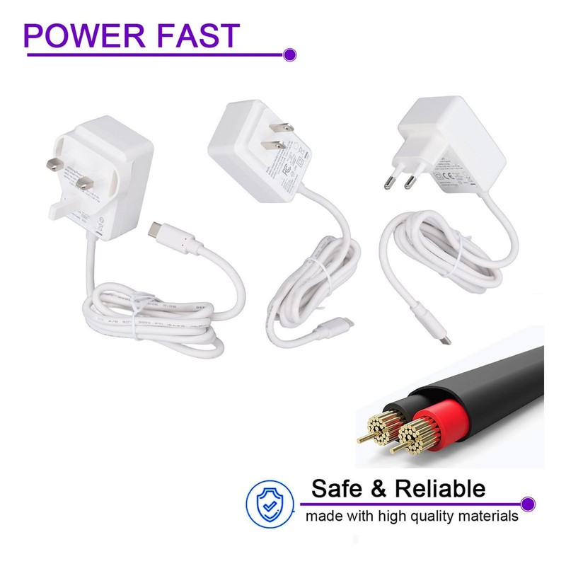 for Pi 5 Power Supply 5.1V 5A 27W PD USB