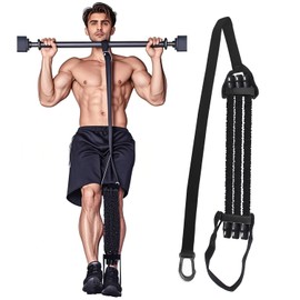 konkenbi Pull Up Assistance Bands,Heavy Duty Resistance Band for Pull Up Bar,3 Heavy-Duty Adjustable Pull Up Bands Set for Enhanced Strength Training with Feet Rest