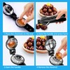 EclipseGuard Chestnut Clip, Chestnut Tongs, Walnuts Nutcracker, Stainless Steel Chestnut