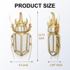 Xinleitan Decorative Bug and Dragonfly Mirrors - Gold Resin and