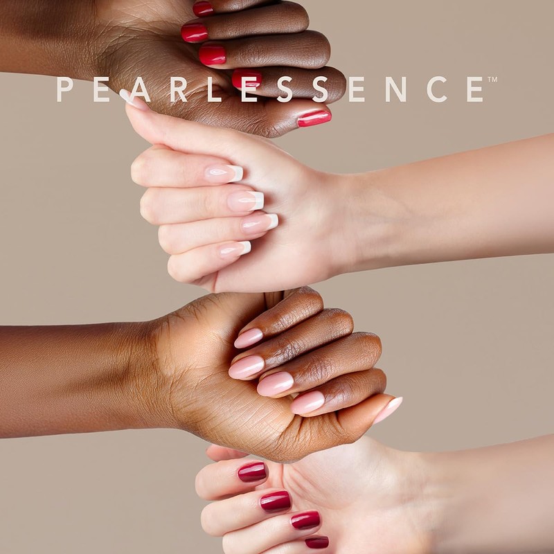 Pearlessence 48pc Glazed Glam Med Oval Press On Nails Mega