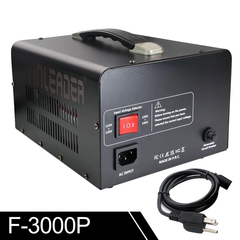 Yinleader 3000 Watt Voltage Converter Transformer Step Up 110V to