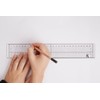 Xcut 12" 30cm Precision Steel Ruler, Metal Edge Inlay, Straight