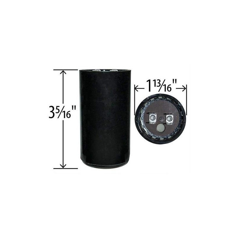 708-850 uF x 110/125 VAC - Mars 11028 Start Capacitor