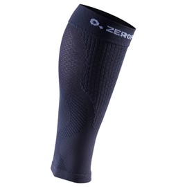 Zeropoint OX Adults Compression Socks, Performance Calf Sleeves, Unisex, Kompressionsbandagen Compression Performance Calf Sleeves OX, Deep Black, Small