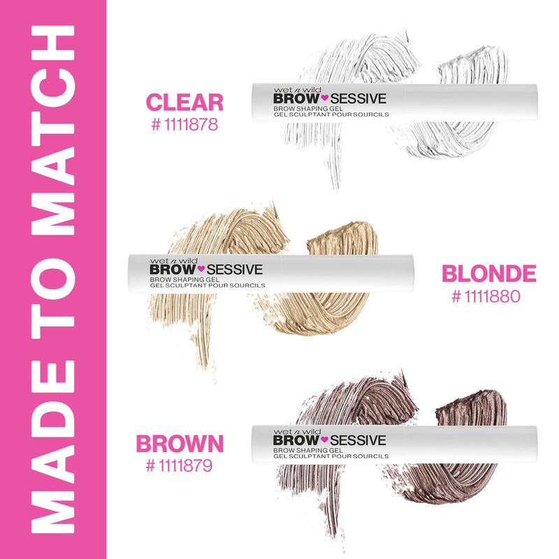 wet n wild Brow-Sessive Eyebrow Shaping Makeup Gel Brown