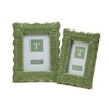 Generic Two's Company Green Wicker Weave Set of 2 Photo