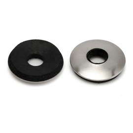 1/4'' x 5/8" Neoprene EPDM Bonded Sealing Washers, Stainless Steel 18-8 (304), 200 PCS