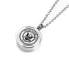 MEMORIALU Urn Ashes Necklace Stainless Steel Memorial Cremation Jewelry (NAVY