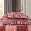 NEWLAKE Cotton Bedspread Quilt Sets-Reversible Patchwork Coverlet Set, Mediterranean Classic
