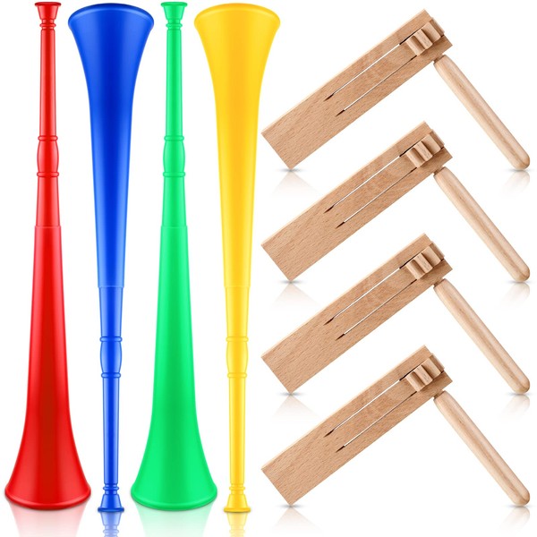 Outus 8 Pcs Noise Makers for Sporting Events 4 Collapsible