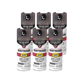 ATVPDKIKX0DER Rust-Oleum 376911-6PK Stops Rust Custom Spray 5-in-1 Spray Paint, 12 oz,