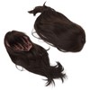 Women Synthetic Wig Long Straight Black Wigs Elastic Hair Wig