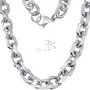 RUGGED STEEL Stainless Steel Necklace 11 mm Wide Solid Anchor
