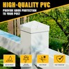 VIVIDA 4" x 4" Fence Post Caps, Pyramid PVC Vinyl
