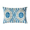 Pasargad Home IK30 Silk Velvet Ikat Pillow 16'' X 24''