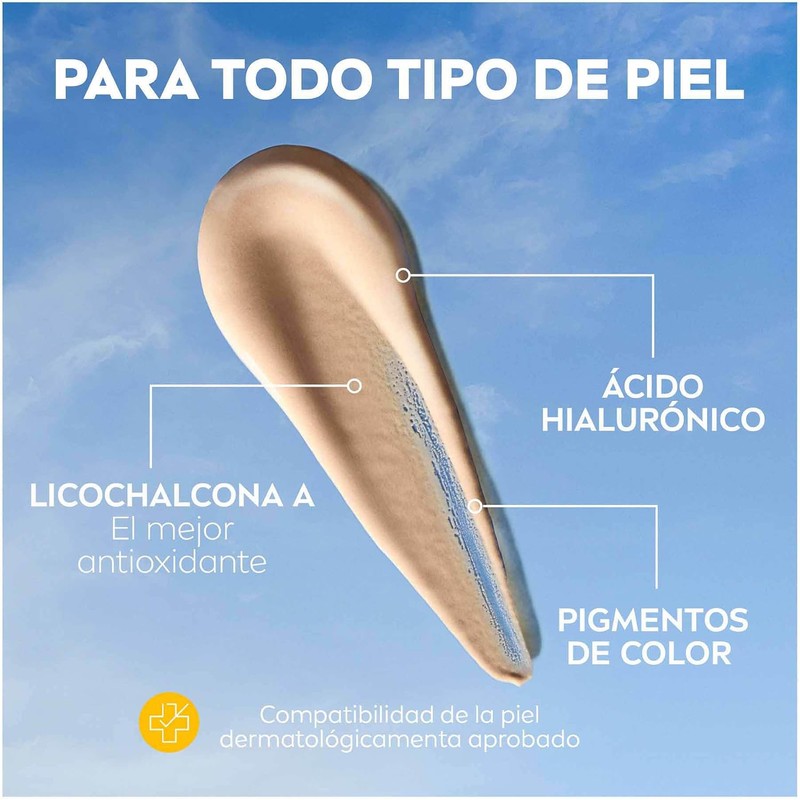 Protector Solar Facial NIVEA SUN Fluido Diario Tono Claro +