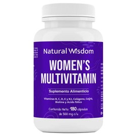 Womens Multivitamin Vitaminas para Mujer Performance Energia y Vitalidad Piel Saludable con 180 Capsulas  con Vitaminas Colageno Biotina Coenzima Q10 
