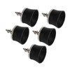 5 PCS Golf Ball Suction Cup Silicone Zinc Alloy Golf