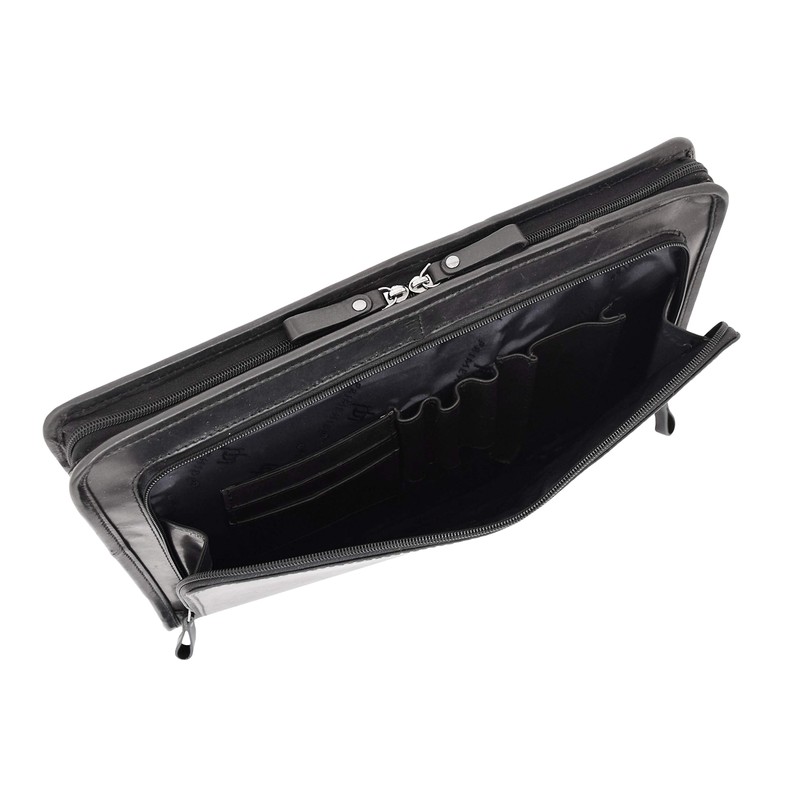 House of Luggage Geniune Leather Folio A4 Document Bag Tablet