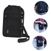 AIMALL Multi-Function RFID Passport Holder, Neck Hanging Travel ID Bag