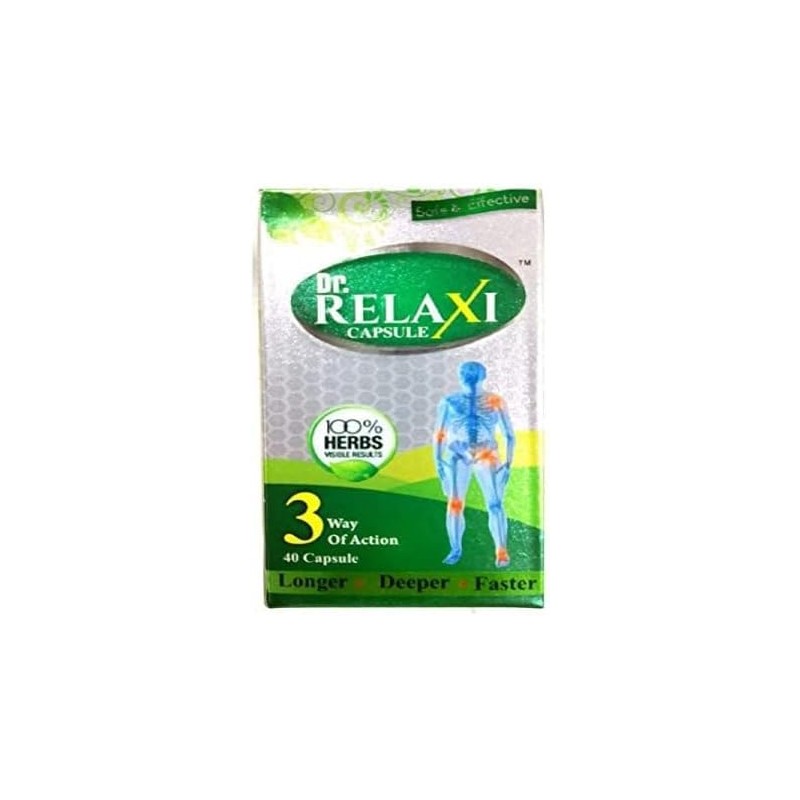 Rajasthan Herbals Dr. Relaxi (40 Capsules) | 100% Safe &