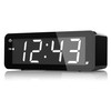 KWANWA Digital Alarm Clock with Large 1.8" LED Display, Battery