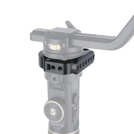 NICEYRIG Mounting Clamp for Zhiyun Crane 2S Gimbal Stabilizer Rod Clamp Ring Extension Mounting Ring with Built-in NATO Rail