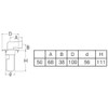SANEI Washing Machine Drain Trap for VU Pipe Nominal 50