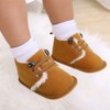 LAFEGEN Newborn Baby Booties Boys Girls Shoes Warm Winter Faux