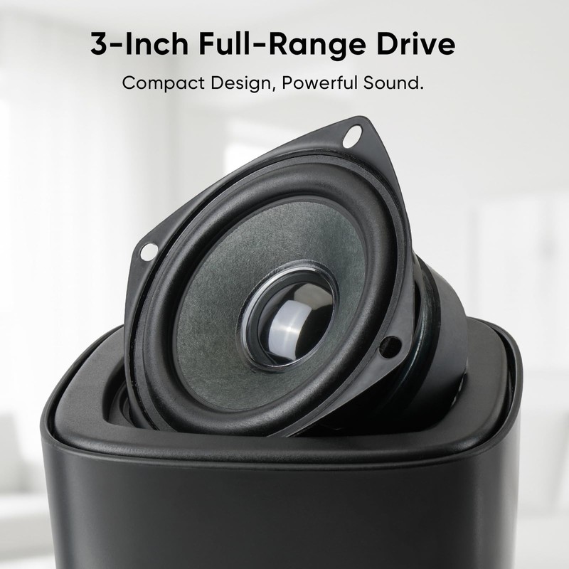 Saiyin Passive Bookshelf Speakers for Home Theater Surround Sound System,