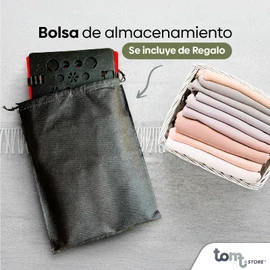 Tomt.STORE: Doblador de ropa playeras y camisas INCLUYE bolsa para guardar la tabla. Funcional para organizar clóset y cajones.