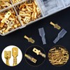 Flat Terminal Set 480 Pieces Gold Male / Female Set