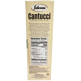Falcone Cantucci Pistachio Biscotti from Italy 6.35 oz. (180g) Cantuccini Biscuits with Pistachios and Lemon - Imported Italian Biscotti Cookies - Pastries - Candied Citron - Similar to Amaretti