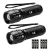 Lighting EVER LED Flashlights High Lumens, Small Flashlight, Waterproof, Adjustable