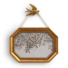 SoochART Gold Framed Canvas Wall Art Vintage Decor,Apple Tree Painting Prints, 8"x12" Picture Frame for Living Room Bathroom Kitchen Bedroom office