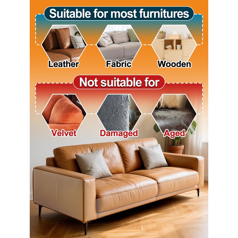 Acostop Cat Scratch Furniture Protector - Specially Designed for Leather